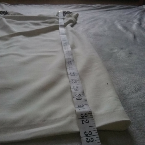 ZARA White Mini Dress With Rhinestone Like Detail - Picture 12 of 13